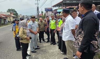 Jasa Raharja Bukittinggi Tinjau Ruas Penyalaian, Dukung Fly Over Simpang Padang Luar untuk Tekan Risiko Kecelakaan